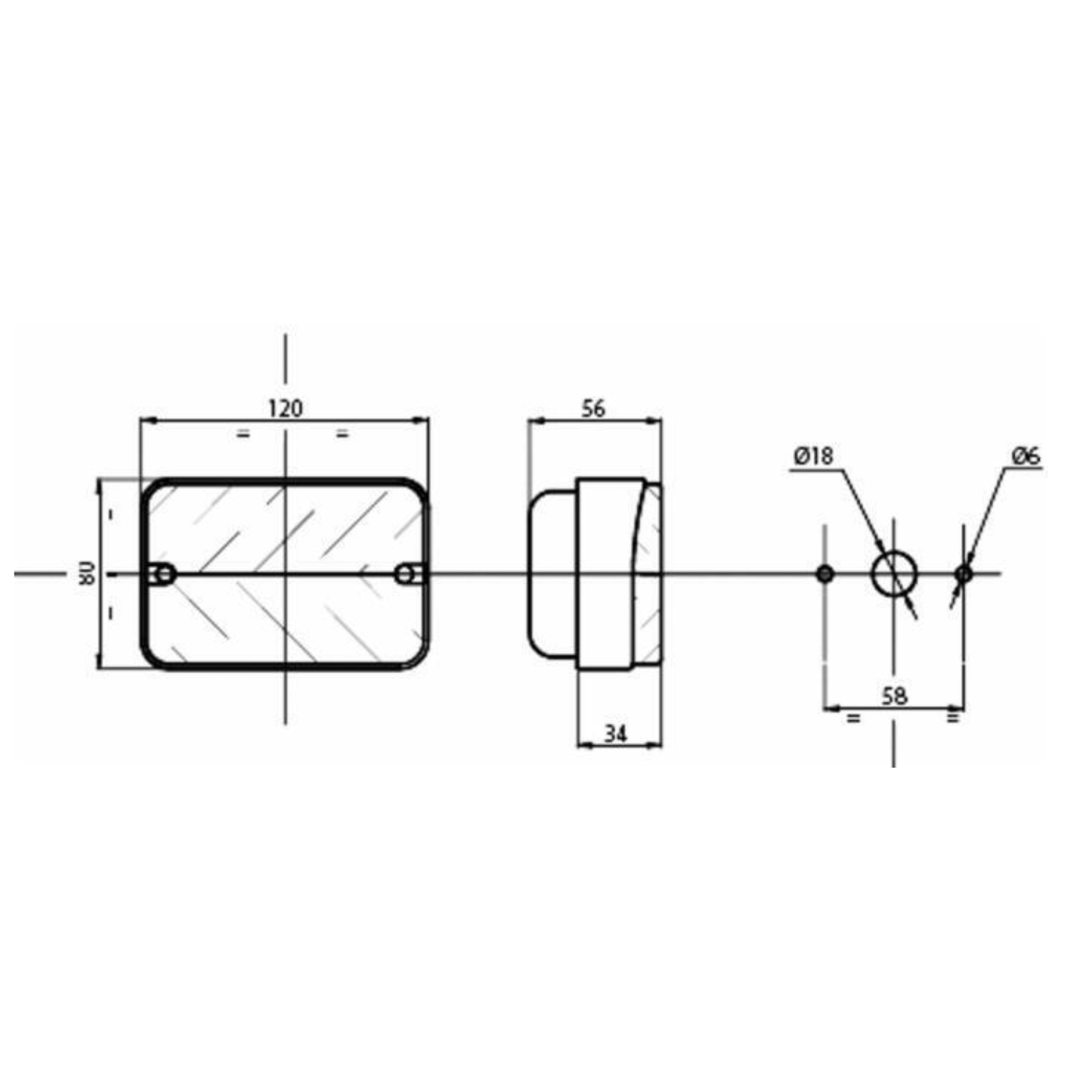 Fanale posteriore alogeno DX/SX per trattori Landini, Same, Lamborghini, Hurlimann e FIAT cingolati. Omologato stradale con stop, freccia e posizione.