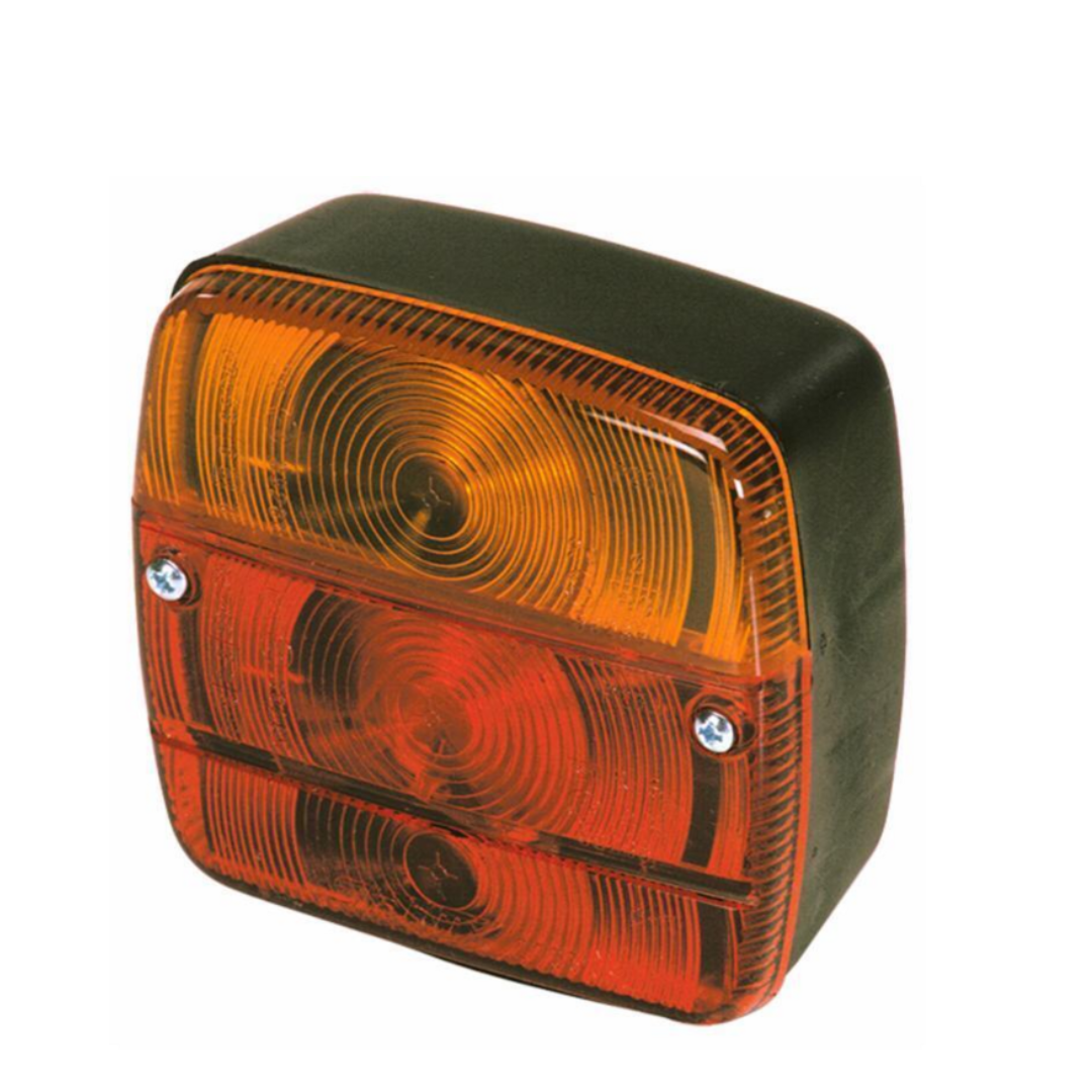 Fanale posteriore alogeno dx 107x53x100 mm - con lampadine incluse