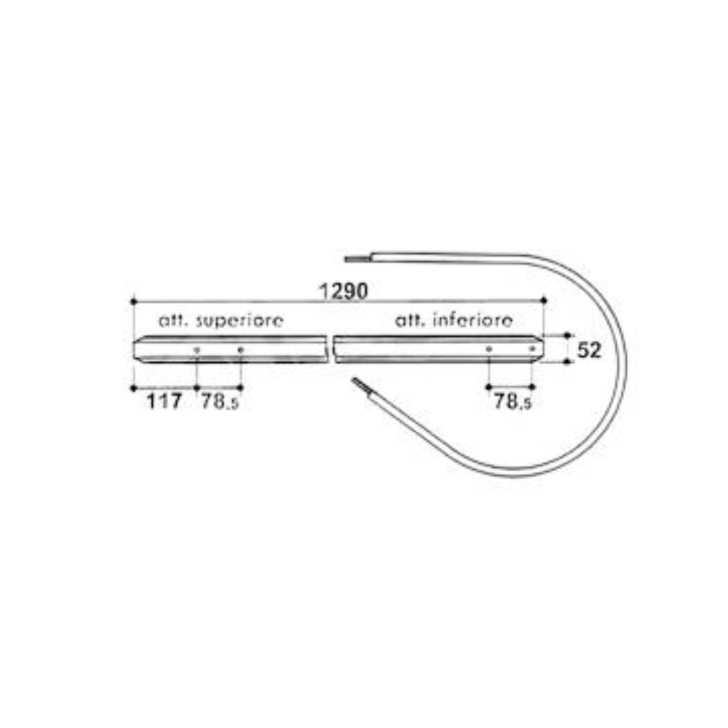 Fascia raccoglitore per imballatrici AMA 243, 263, 283 e 293. Ricambio resistente per gruppo raccoglitore presse da fienagione.