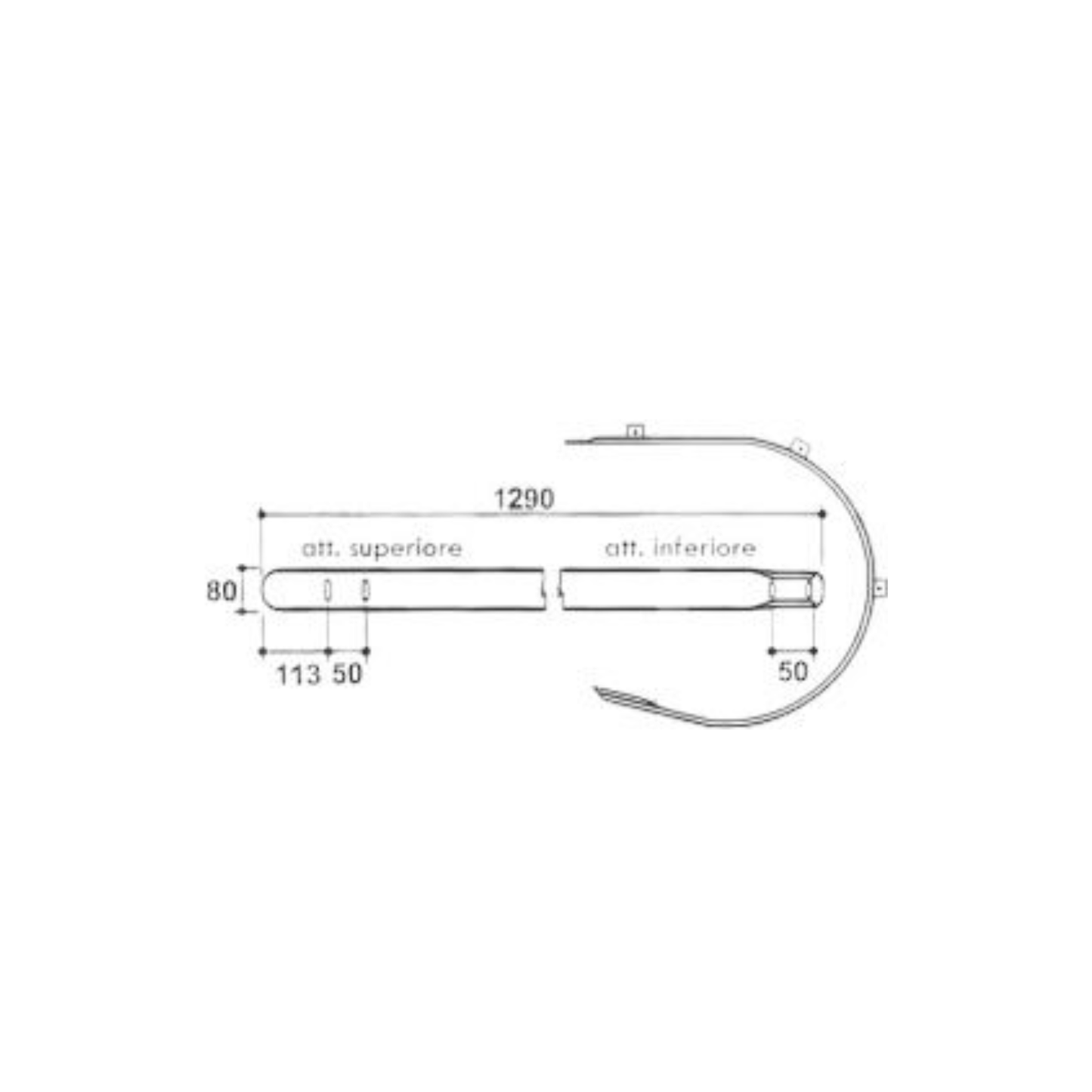 Fascia raccoglitore Gallignani 6000 e 7000 2ª Serie rif. 19.05.516. Ricambio resistente per presse e imballatrici da fienagione.