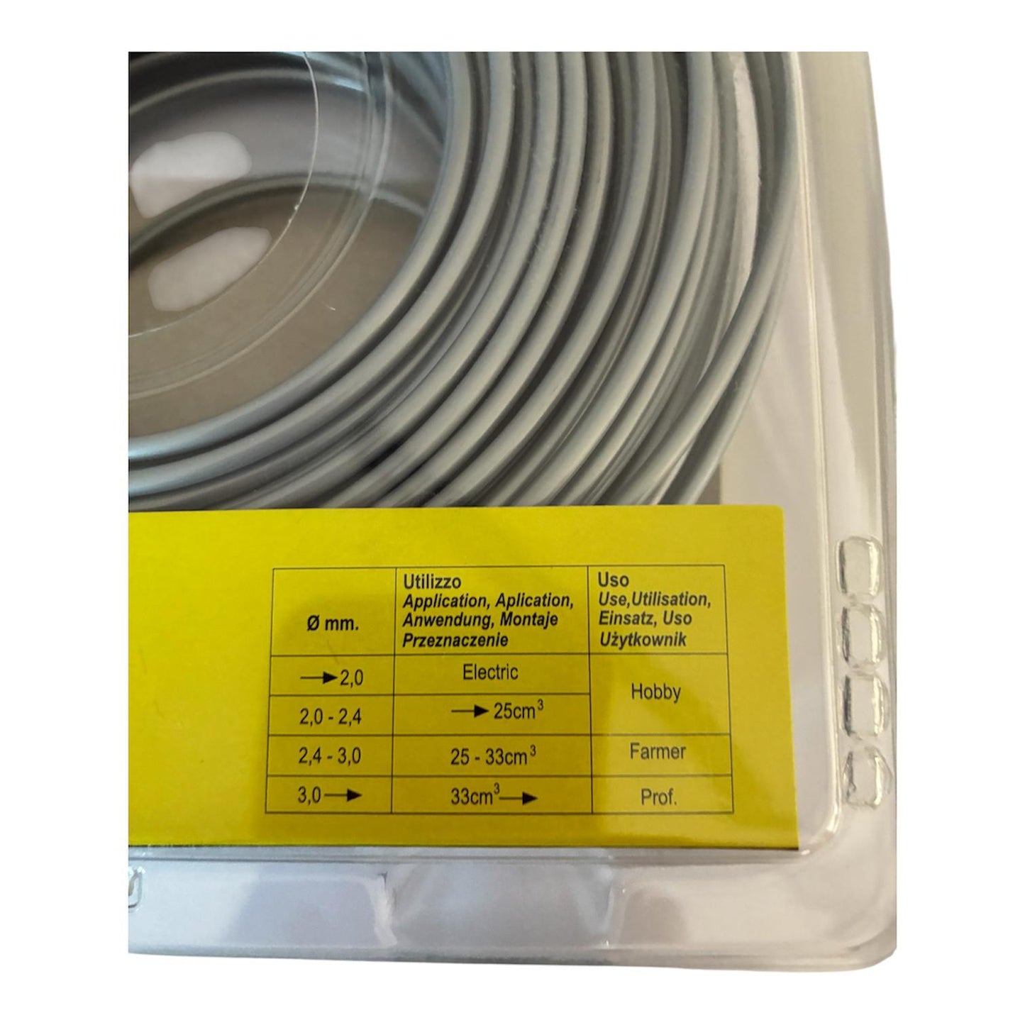 Filo decespugliatore Metal Power tondo grigio 3 mm x 48 m, ideale per lavori gravosi. Resistente, durevole e ad alte prestazioni per uso agricolo e professionale.