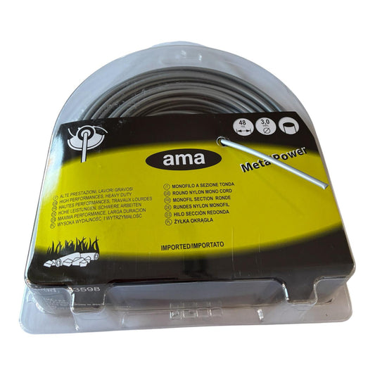 Filo decespugliatore Metal Power tondo grigio 3 mm x 48 m, ideale per lavori gravosi. Resistente, durevole e ad alte prestazioni per uso agricolo e professionale.