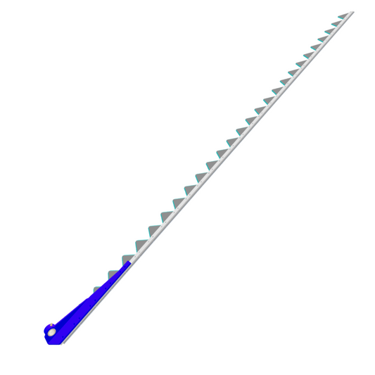Lama singola a 28 sezioni con attacco per barra falciante ENOROSSI BFS 210. Ricambio originale, pronto all’uso, ideale per taglio preciso e duraturo.