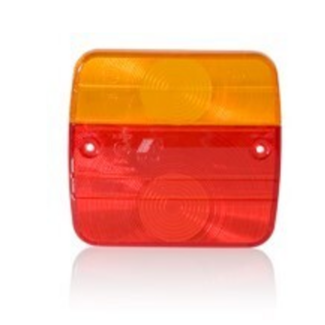 Lente/gemma/rodovetro in plastica ambra/rosso per fanale posteriore DX e SX