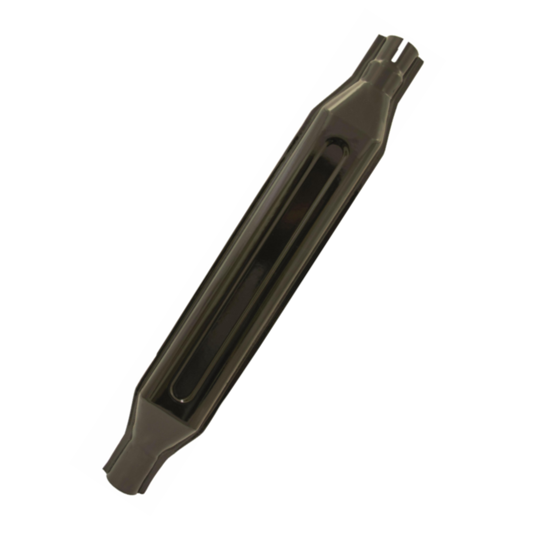 Marmitta silenziatore omologata trattori Fiat e New Holland. Acciaio smaltato nero, Ø60 mm, 820 mm. Ricambio resistente compatibile Nastro d’Oro, 80, 90, Winner
