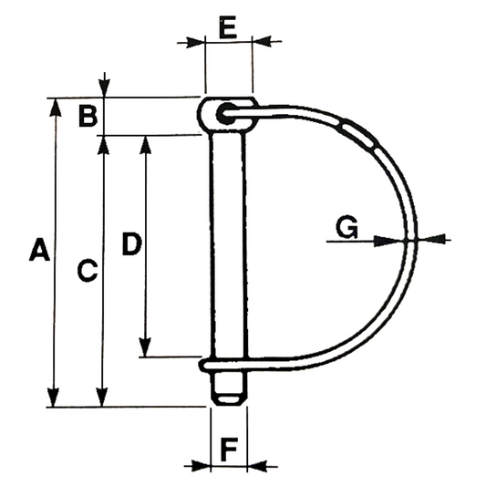 Spinotto-coppiglia Ø12X90MM