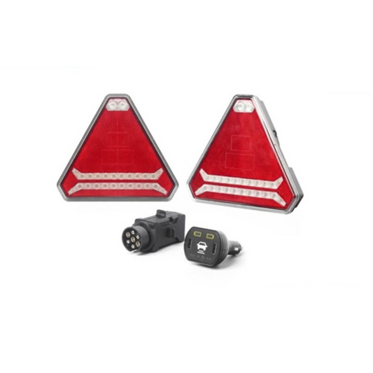 KIT LUCI LED WIRELESS con monitor - NEW - per carrelli, rimorchi e macchine agricole