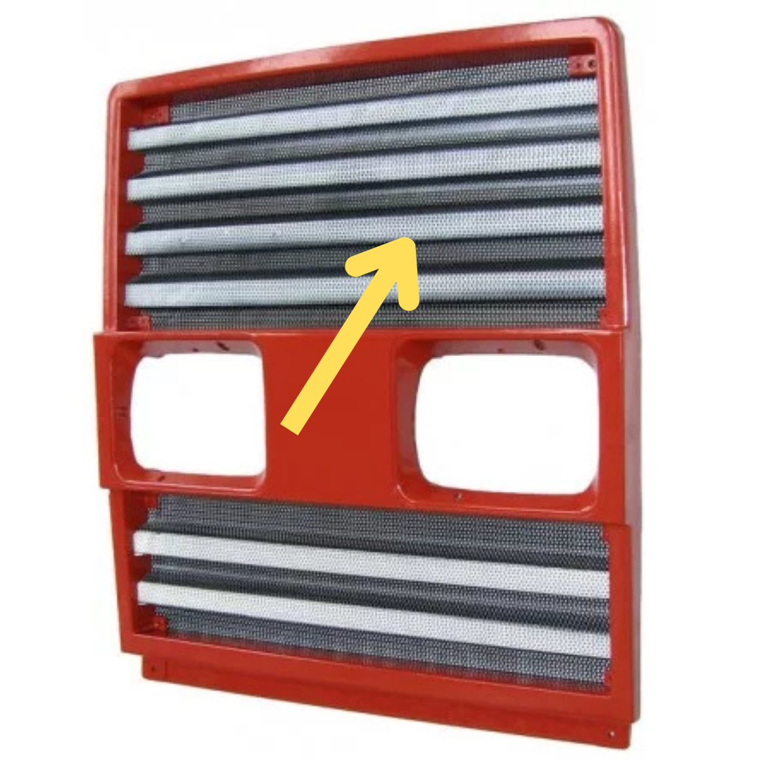 Griglia superiore per calandra radiatore adattabile Fiat e New Holland 5175978 - Fiat 80.90 90.90 100.90 110.90 880 980