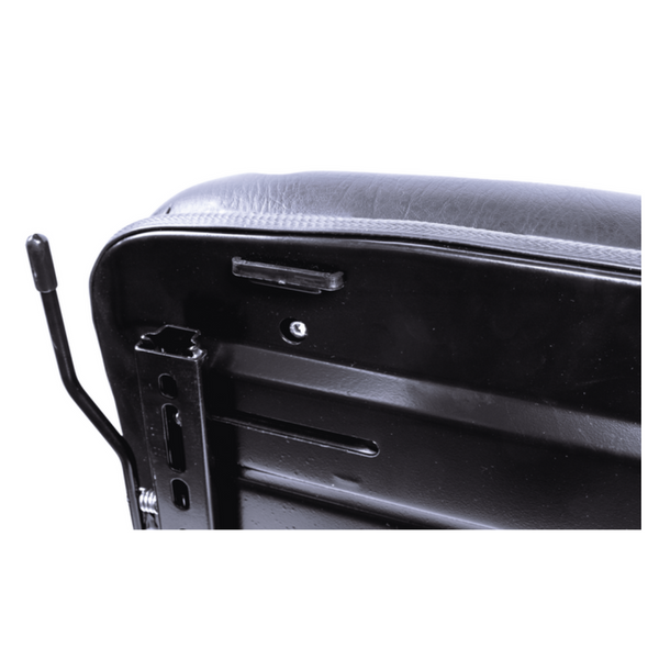 Sedile MUL in Sky Nero con sospensione meccanica integrata e Microswitch - per trattori cingolati FIAT 55-65 60-65 70-65 80-65 55-75 - 60-75 - 70-75 - 80-75 55-85 60-85 62-85 72-85 82-85 88-85, New Holland TK