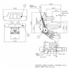 Sedile Universale Per Trattore Fiat Same New Holland Landini Con Molleggio in Sky Nero