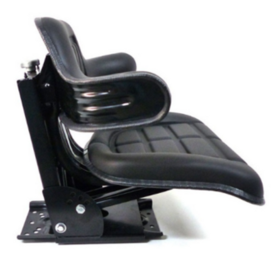Sedile Universale Per Trattore Fiat Same New Holland Landini Con Molleggio in Sky Nero