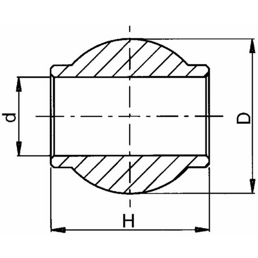 Rotula per ganci superiori Ø 50X51MM con foro Ø 25,4MM