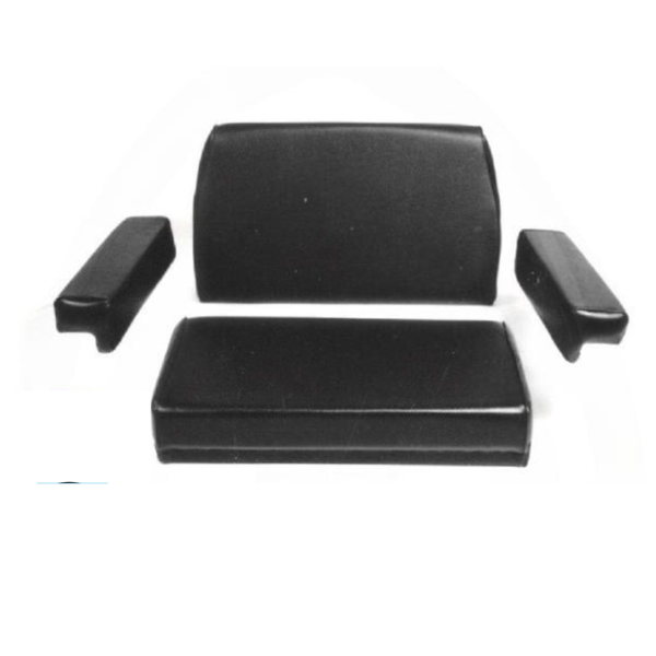 Imbottitura sedile completa per trattori Fiat e pale meccaniche Fiat Allis FL4C. Seduta, schienale e braccioli ergonomici, resistenti e Made in Italy.