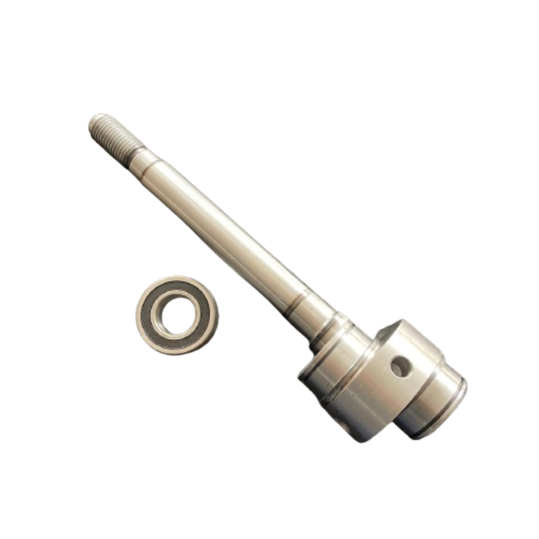 Albero di comando con cuscinetto per barra falciante Enorossi. Compatibile con modelli BFT, BFS e BFF. Ricambio originale di massima qualità e affidabilità.