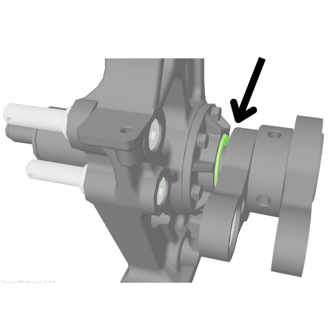 Anello tenuta NILOS per supporto comando barra falciante ENOROSSI. Compatibile con modelli BFT 135/150, BFS 165–270, BFF 270. Ricambio originale.