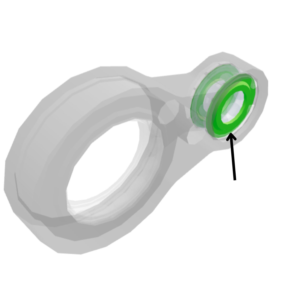 Anello parapolvere paragrasso cuscinetto biella barra falciante Enorossi. Applicazione prodotto: BFT 135 BFT 150 BFS 165 BFS 180 BFS 210 BFS 240 BFS 270 BFF 270