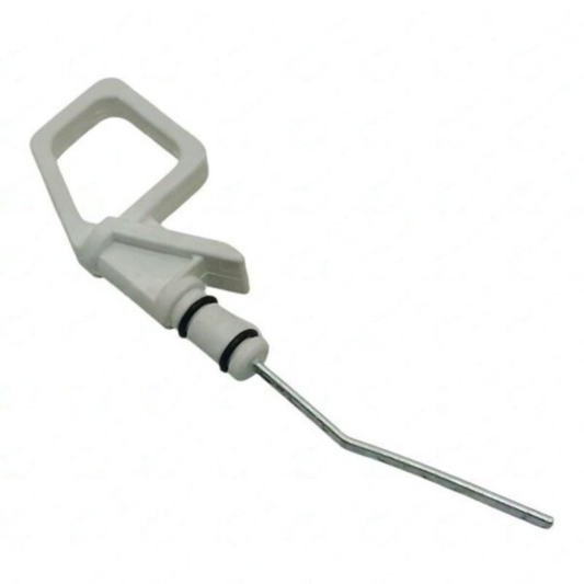 Asta livello olio motore tipo SAME 0.086.1513.2/30 aftermarket con 2 anelli O-Ring. Lunghezza 158 mm, compatibile con trattori SAME e Lamborghini.