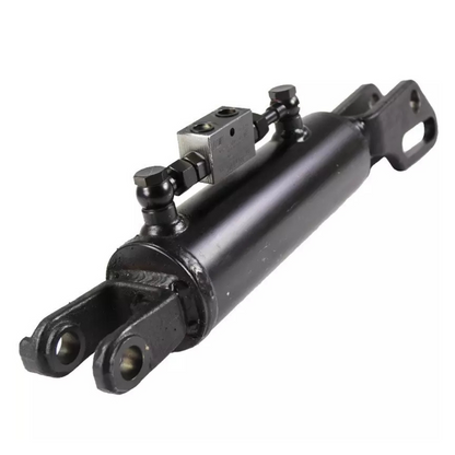 Braccio laterale idraulico per trattori Fiat, New Holland e Case IH. Dimensioni 520x80x40 mm, stelo Ø 40 mm, forcella Ø 26 mm. Per serie 90, 80, TL, 93, 94.