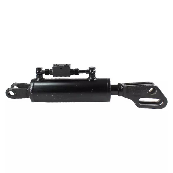 Braccio laterale idraulico per trattori Fiat, New Holland e Case IH. Dimensioni 520x80x40 mm, stelo Ø 40 mm, forcella Ø 26 mm. Per serie 90, 80, TL, 93, 94.