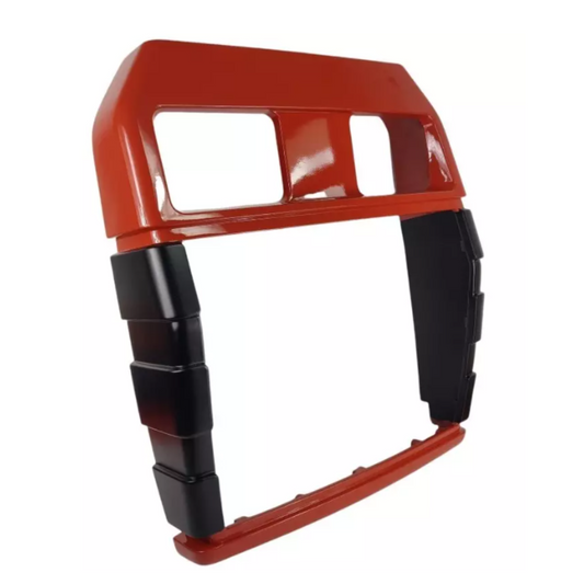 Calandra in vetroresina per trattori Fiat e New Holland serie 94 e Winner. Ricambio OEM 5154230, resistente e leggero. Altezza 745 mm, larghezza 630 mm.