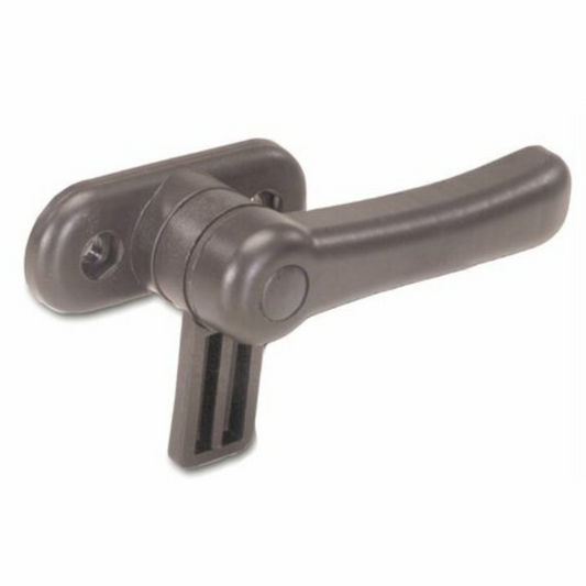 Chiusura finestrino sinistra per cabina trattore e motoagricola con flangia a 2 fori. Ricambio resistente e facile da installare, ideale per cabine agricole.