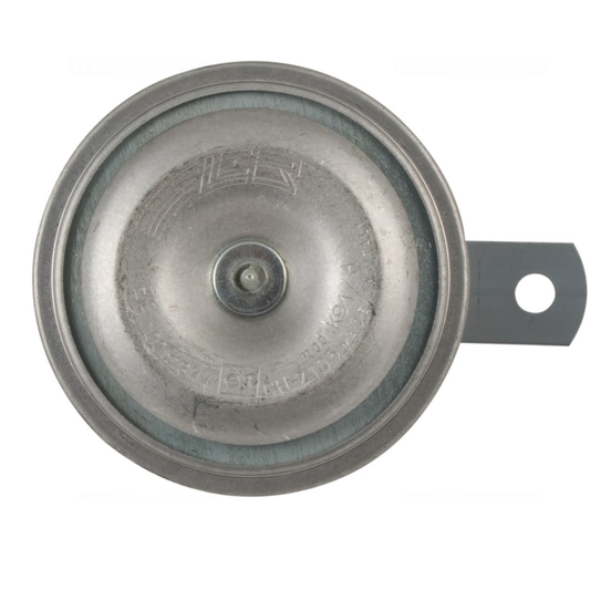 Clacson 12V 114 dB per trattori e veicoli agricoli. Diametro 90 mm, made in Italy. Potente, compatto e affidabile. Ideale per impianti elettrici a 12 Volt.