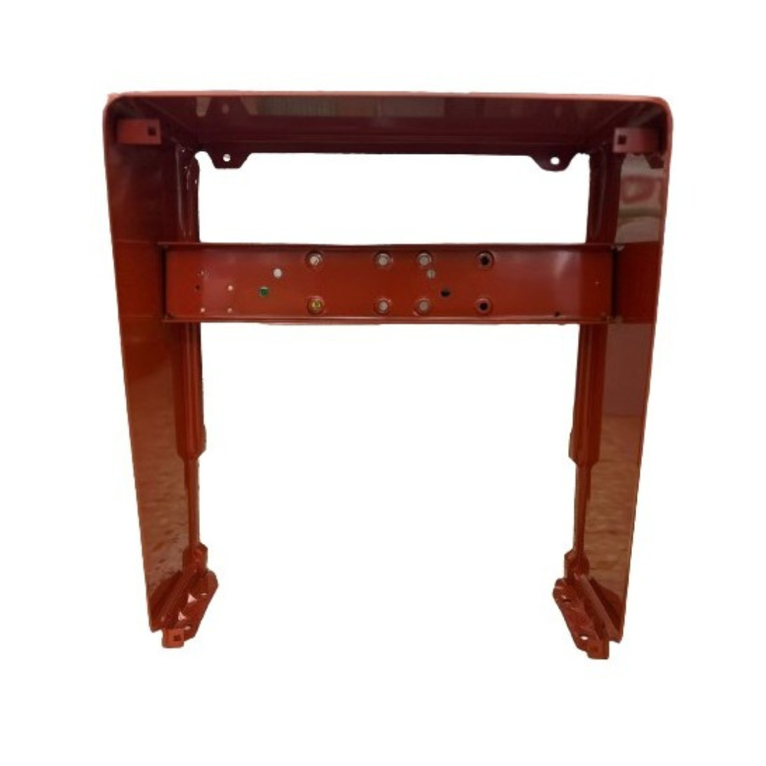 Cofano copri radiatore in metallo per trattori Fiat serie 80, 90 e 55. Ricambio resistente e compatibile. Dimensioni 740x630 mm. Colore terracotta in metallo.