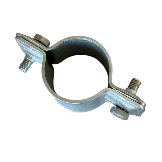 Collare marmitta a 2 pezzi Ø46-49 mm con perno di fissaggio per trattori Fiat e Fiatagri. Rif. 4980842, 4998798, 5101436 e compatibili. 80.90 70.90 80.66 70.66 
