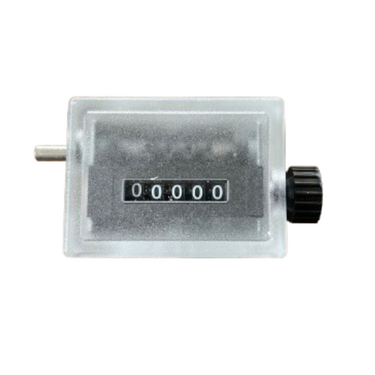 Contaballe-contacolpi a 5 cifre con comando a destra e rotazione oraria. Tenuta stagna, ideale per imballatrici agricole. Precisione e affidabilità per la fienagione!