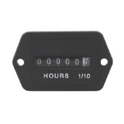 Contaore Analogico 10-80V – Preciso, Resistente e Versatile | Monitora con precisione il tempo di utilizzo di macchinari agricoli e industriali. Display analogico (0-9999,9 h), cristallo al quarzo, struttura sigillata IP66, resistente a urti e vibrazioni. Facile installazione.