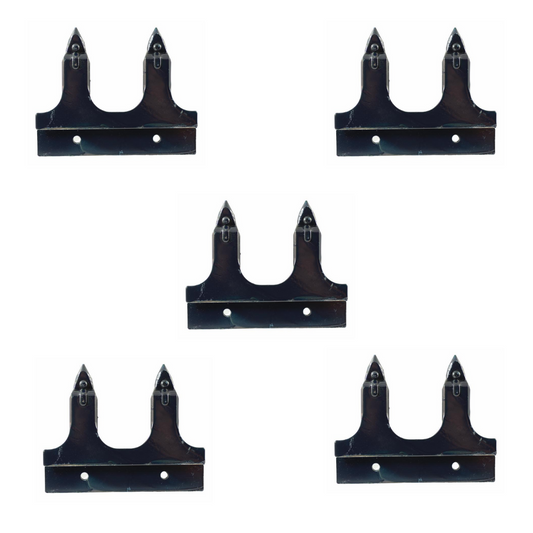 Acquista online il dente doppio smontabile con 2 fori Ø 6,5 mm compatibile con Gaspardo FBR (13013270), G&S Superior 394/402 (14089) ed ENOROSSI. Ricambio agricolo resistente e di alta qualità.