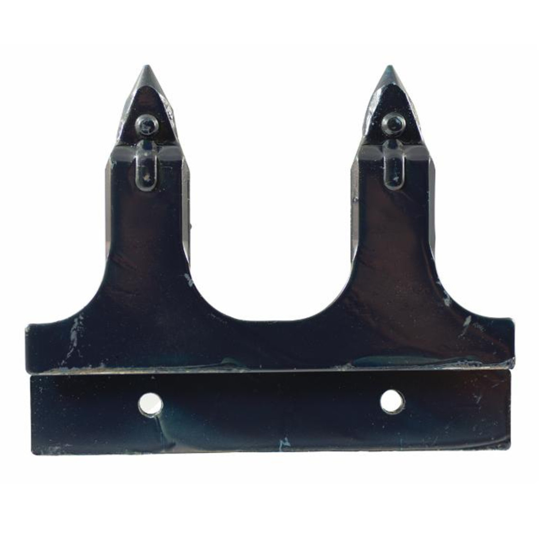 Dente doppio smontabile con 2 fori Ø 6,5 mm compatibile con Gaspardo FBR (13013270), G&S Superior 394/402  ed ENOROSSI BFS. Ricambio agricolo barra falciante.