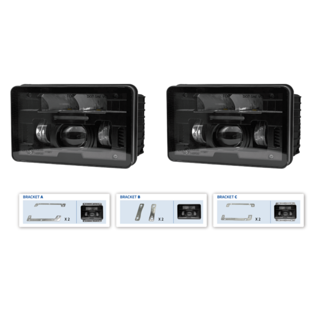 Acquista il Kit Proiettori LED per trattori con funzioni abbaglianti, anabbaglianti e luce di posizione. Resistenza IP69K, alta luminosità e materiali premium. Per trattori Fiat, New Holland, John Deere, Valtra, Fendt, Landini, Lamborghjni, Same, Hurlimann