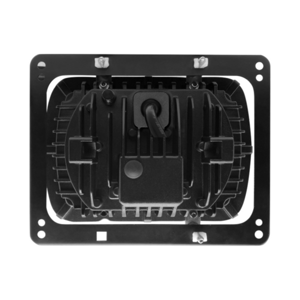 Fanale LED trattori Fiat serie 90 e 66, Case-IH, 12-24V, IP69K, abbagliante/anabbagliante, vetro temprato, connettore H4. Alta visibilità e omologazione ECE.