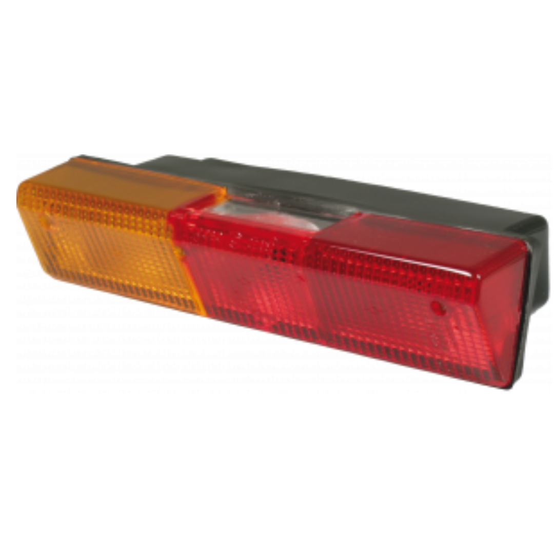 Fanale faro posteriore alogeno SX 304x92x61 mm per trattori FIAT e LANDINI. Omologato ECE, visibilità ottimale, facile da installare, resistente e affidabile.
