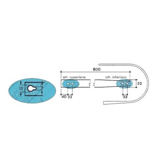 Fascia raccoglitore per rotopresse Cimac e Feraboli EXTREME, TROTTER, OMNIA ed ENTRY. Ricambio resistente sviluppo 805 mm.