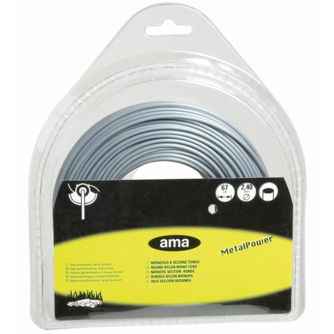Filo decespugliatore Metal Power tondo grigio 3 mm x 48 m, ideale per lavori gravosi. Resistente, durevole e ad alte prestazioni per uso agricolo e professionale.