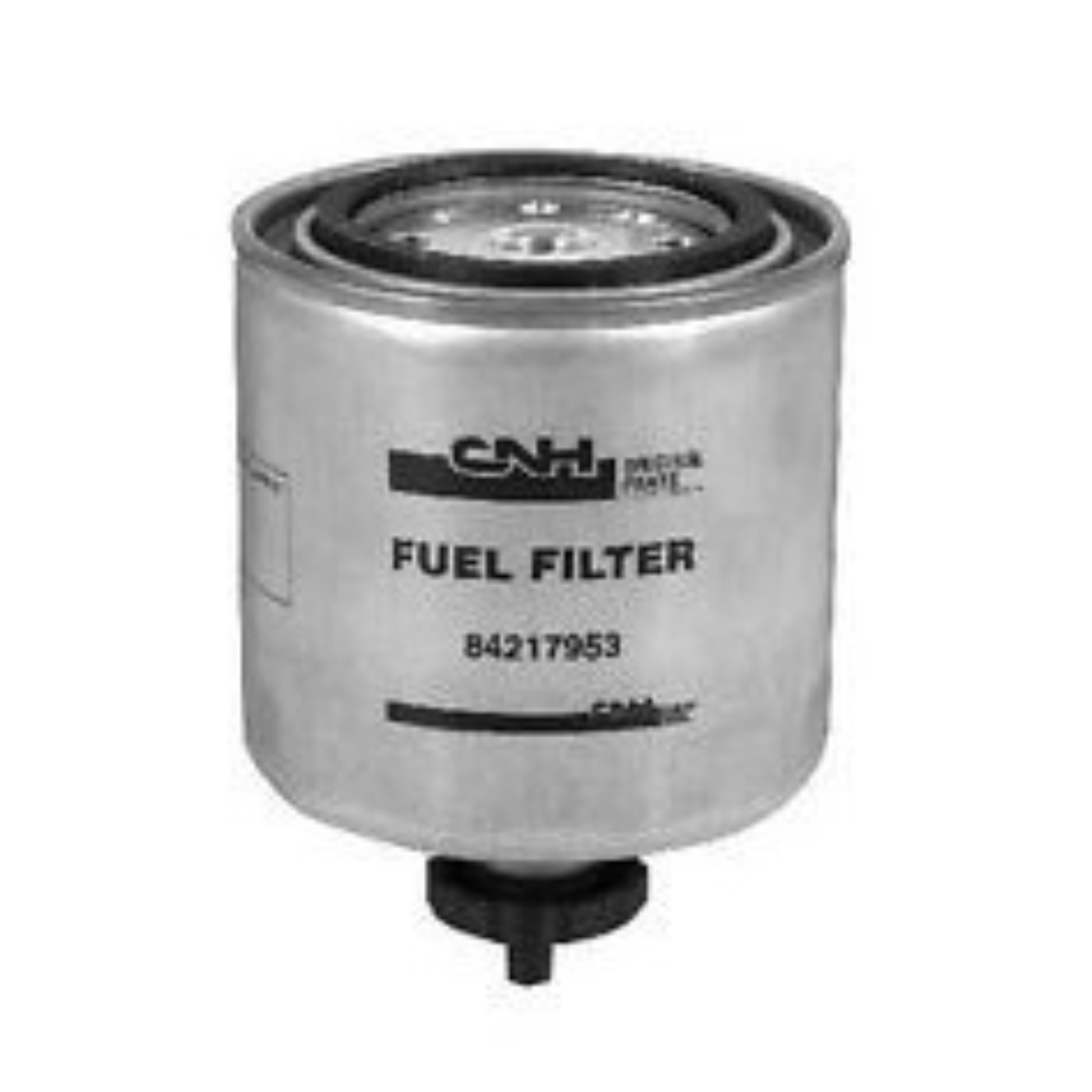 Filtro carburante originale CNH 84217953 per trattori Fiat, New Holland e Ford. Compatibile con Serie 55, 66, 75, 85, 90, 93, 94, F, TD, TL, TK e T5
