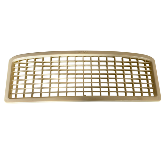 Griglia calandra radiatore originale Fiat Serie ORO 39,5x13 cm. Fissaggio a vite 4 mm. Compatibile con trattori Fiat 250, 350, 400, 420. Resistente e affidabile