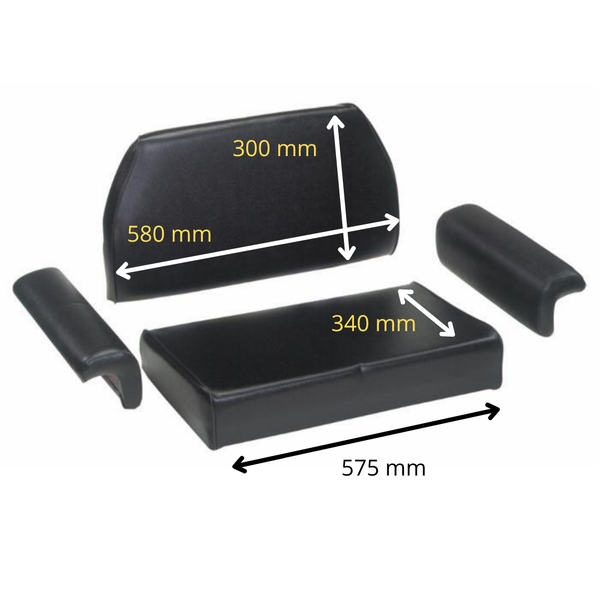 Imbottitura sedile completa per trattori Fiat 355C e 455C vigneto. Seduta, schienale e braccioli Made in Italy, ergonomici e resistenti per uso agricolo Stretto