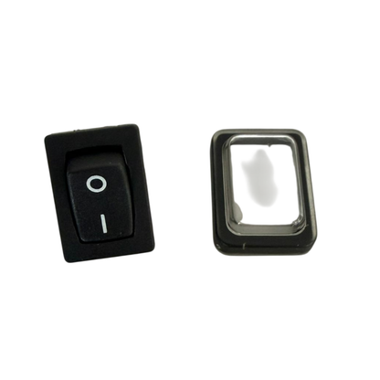 Interruttore ON/OFF originale Zanon cod. 5444057 per abbacchiatori Olivar 12V, Falcon 12V e Ghost 12V. Ricambio per accensione e spegnimento.
