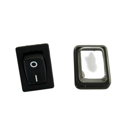 Interruttore ON/OFF originale Zanon cod. 5444057 per abbacchiatori Olivar 12V, Falcon 12V e Ghost 12V. Ricambio per accensione e spegnimento.