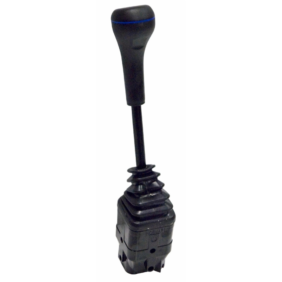 Leva telecomando a cloche per distributore oleodinamico, montaggio su cavi ad occhio. Joystick semplice e intuitivo, ideale per caricatori frontali