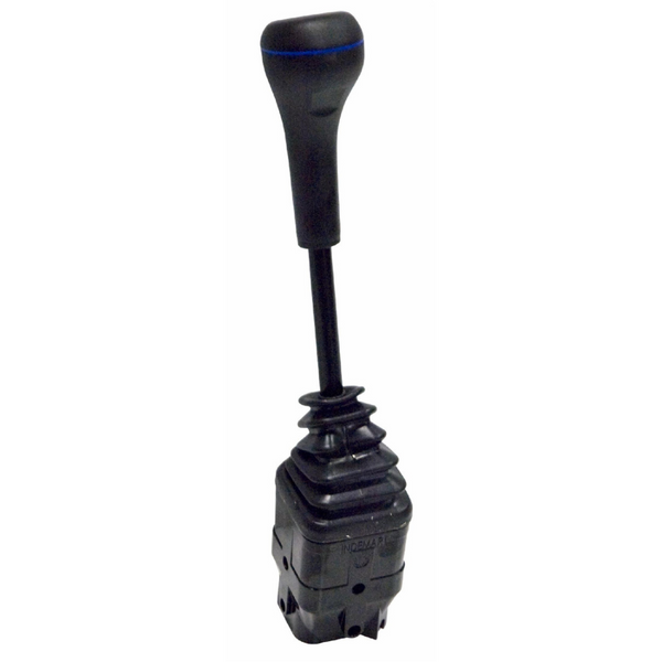 Leva telecomando a cloche per distributore oleodinamico, montaggio su cavi ad occhio. Joystick semplice e intuitivo, ideale per caricatori frontali