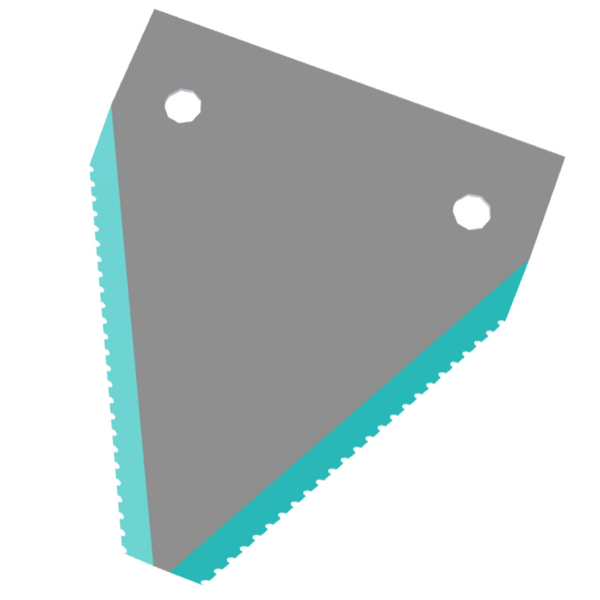 Lametta di taglio rigata originale per barra falciante ENOROSSI, compatibile con modelli BFT 135–150, BFS 165–270 e BFF 270. Alta qualità e precisione.