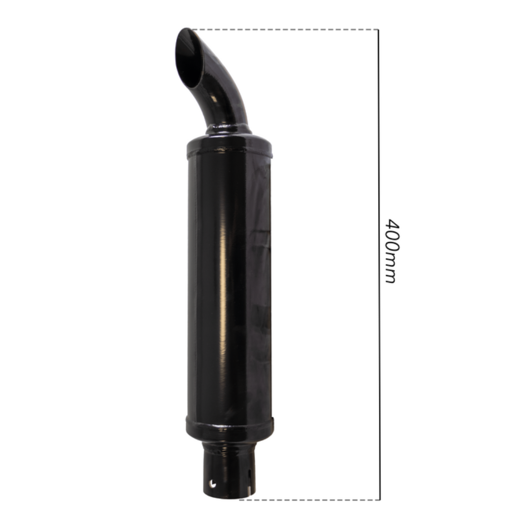 Silenziatore corto per trattore Landini – installazione a livello cofano, compatibile Landini: 5500, 5830, 6500, 6550, 6830, 7500, 7550, 7830, 8500, 8550, 8830.