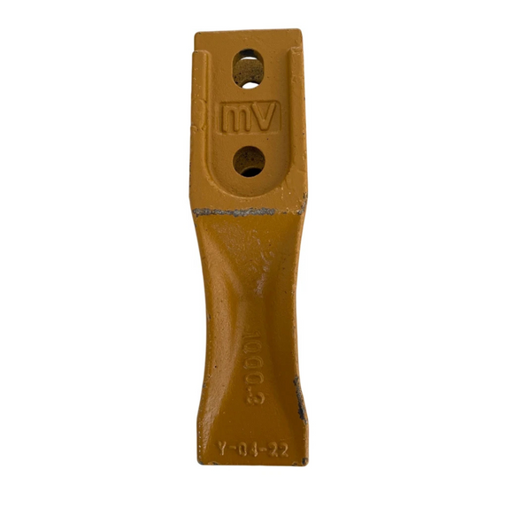 Minidente a forcella in acciaio per escavatori, miniescavatori e minipale. Resistente e affidabile, compatibile con vari modelli e marchi