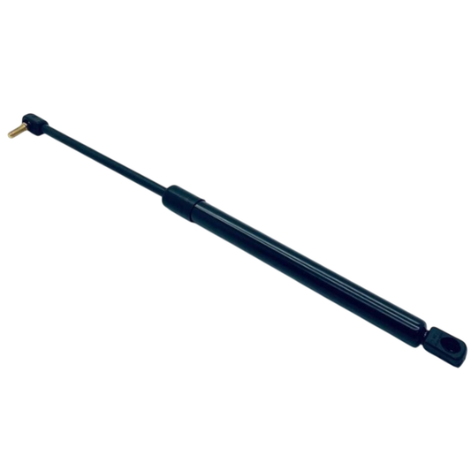 Molla a gas 330N per cofano trattori New Holland T3.50F, T3.55F, T3.65F e T3.75F. Lunghezza 345 mm, corsa 125 mm. Apertura sicura e controllata del cofano.