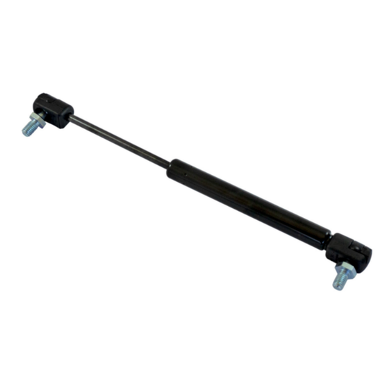 Molla a gas 300 N per portiera trattore. Pistoncino da 255 mm compatibile Landini, Massey Ferguson, Same e Deutz. Ricambio resistente e affidabile.