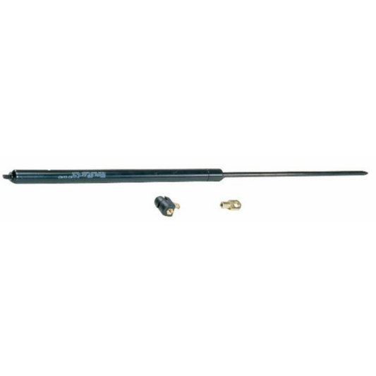 Molla a gas 700 N da 610 mm per trattori e macchine agricole. Pistoncino universale con snodo e occhiello Ø8 mm, ideale per cofani, portelloni e cabine.